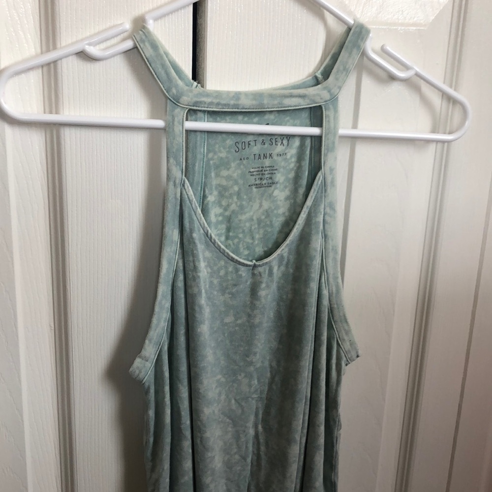American Eagle soft and sexy pastel green tank